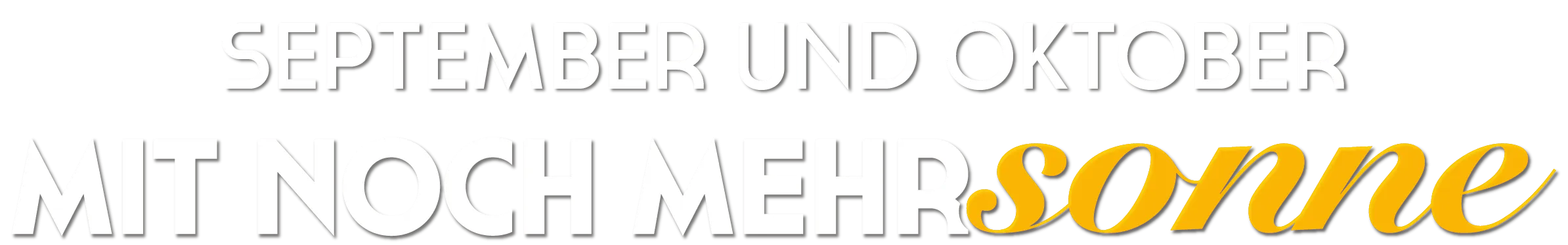 September und Oktober mit mehr Sonne