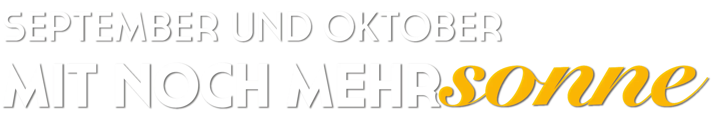 September und Oktober mit mehr Sonne